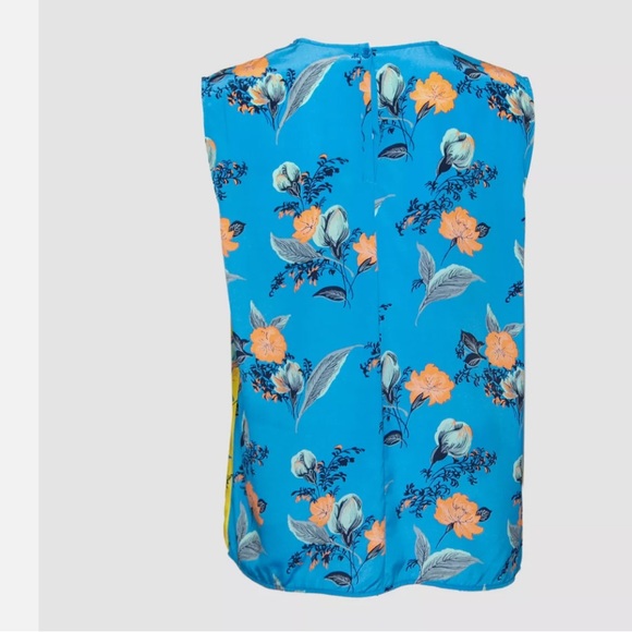 Diane von Furstenberg DVF (Jonathan Saunders) size small printed SILK top - Picture 7 of 7